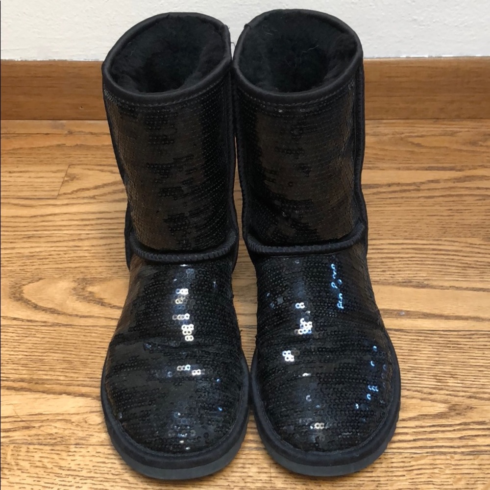 Black Sequin Sparkly UGGs